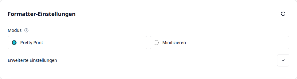Modus wählen