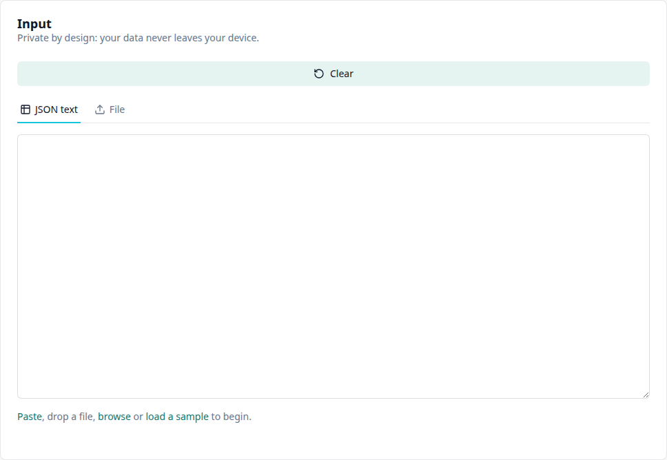 Paste your JSON