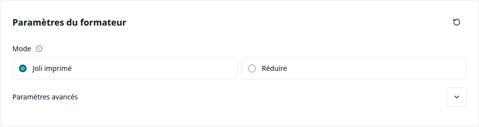 Choisir un mode